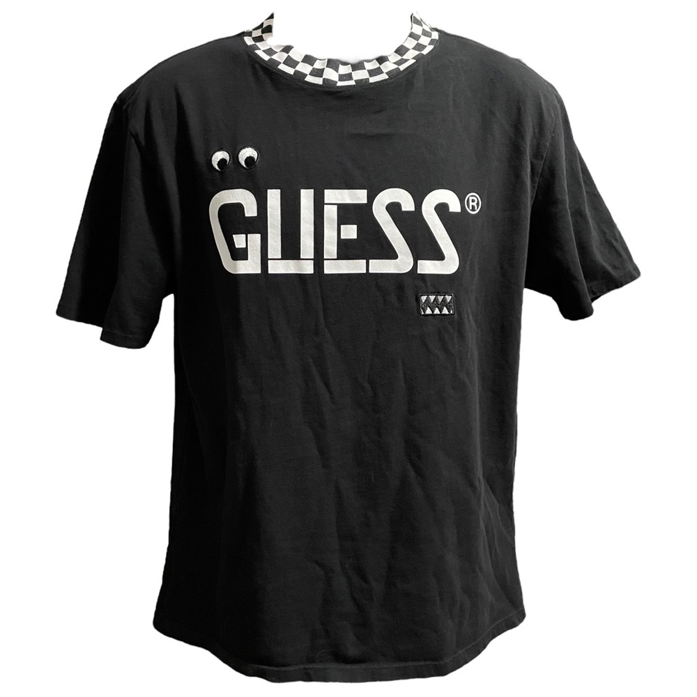 Guess x J. Balvin Checkered Trim Patch Shirt - Small - Picture 2 of 5